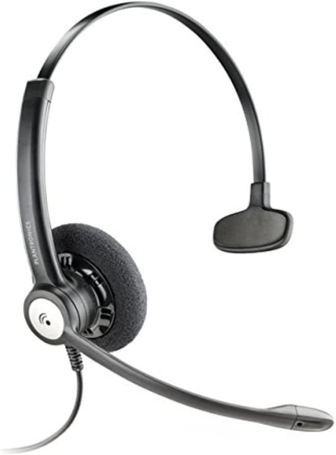 Plantronics Entera Mono QD Headset schwarz HW111N/A 79180-13