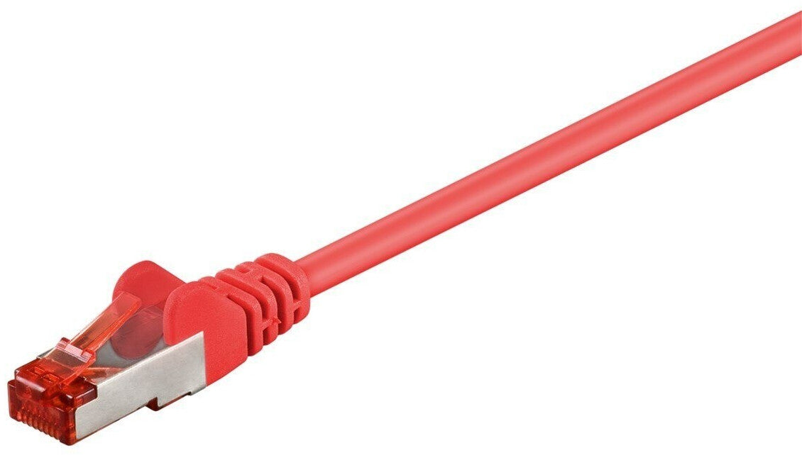RJ45 Netzwerkkabel CAT 6 Patchkabel S/FTP PiMF 3 Meter - Rot