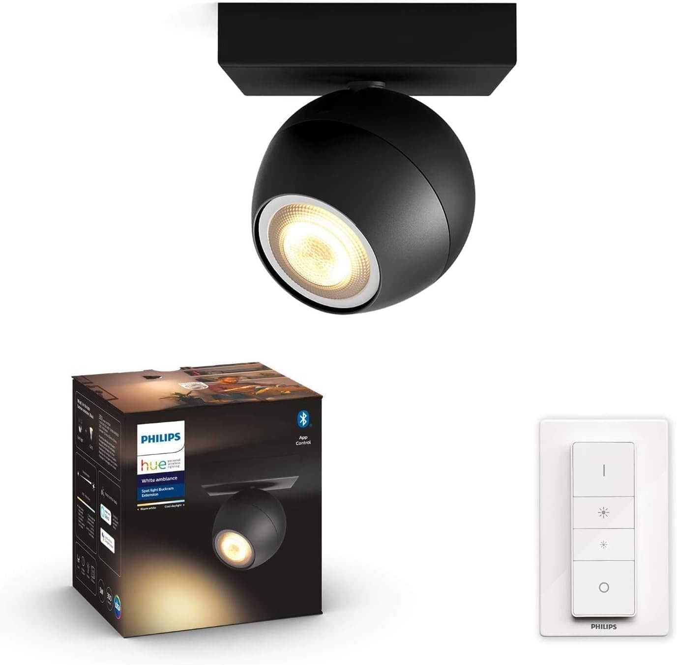Philips - LED dimmbares Spotlicht Hue BUCKRAM 1xGU10/5W/230V + Fernbedienung