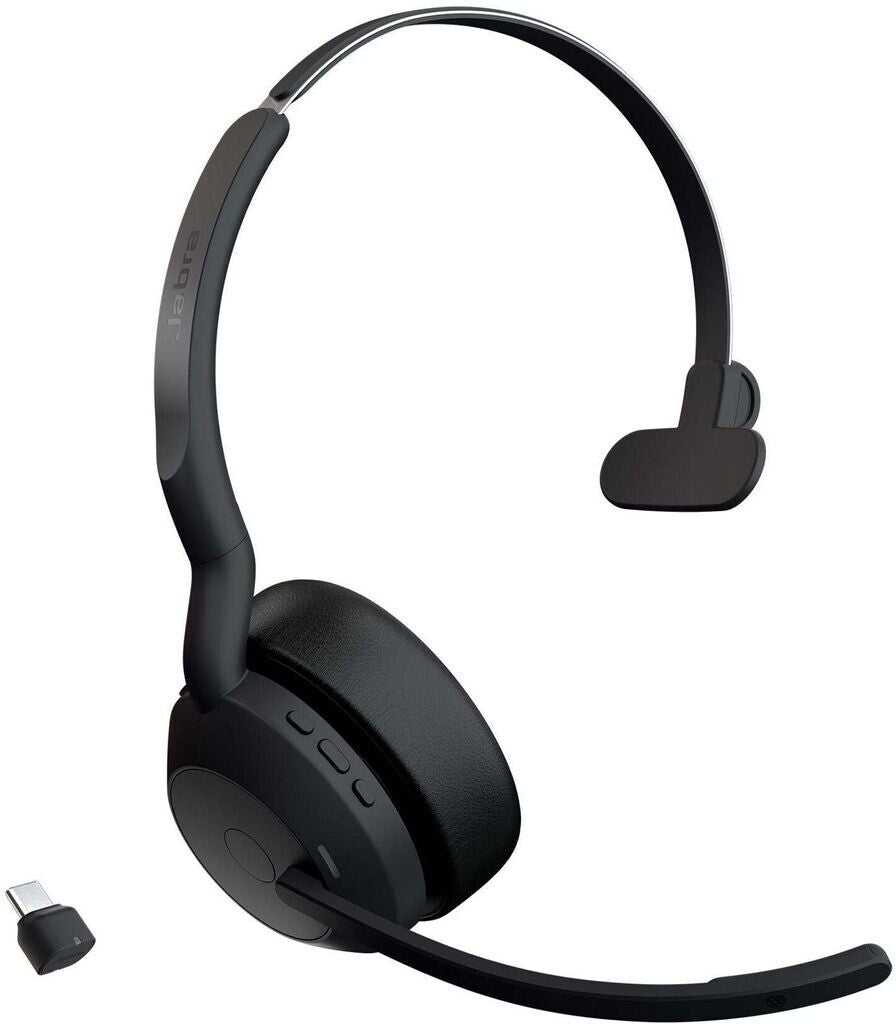 Jabra Evolve2 55 UC Stereo USB-C Headset Link380c Schwarz 25599-889-899