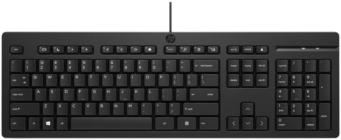 HP 125 Kabelgebundene Tastatur Deutsch Schwarz mit USB-Anschluss