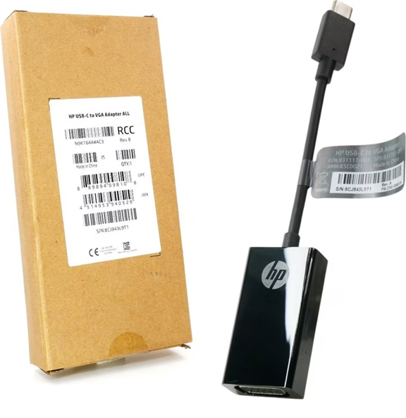 HP USB-C to VGA Adapter - N9K76AA