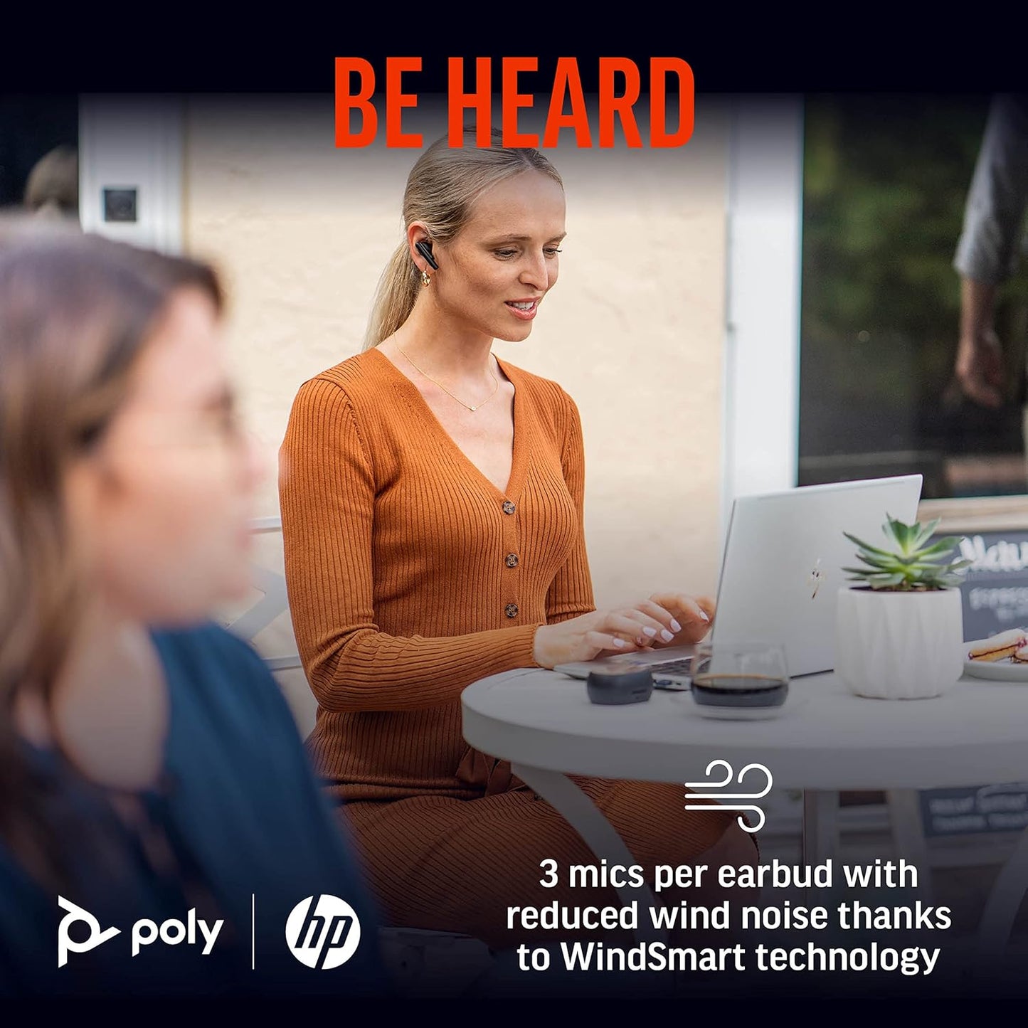 Poly Voyager Free 60+ UC USB-A in Schwarz In Ear Kopfhörer mit Geräuschunterdrückung