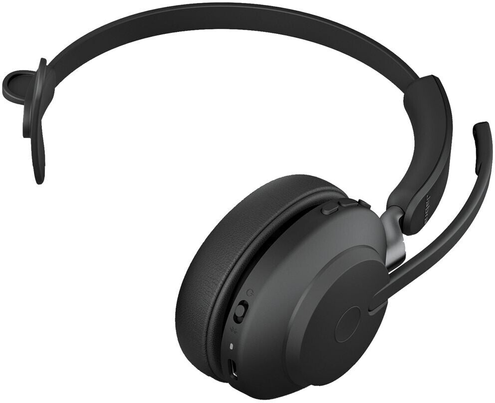 Jabra Evolve2 65 MS Mono USB-A Headset mit Ladestation Link380a Schwarz 26599-899-989