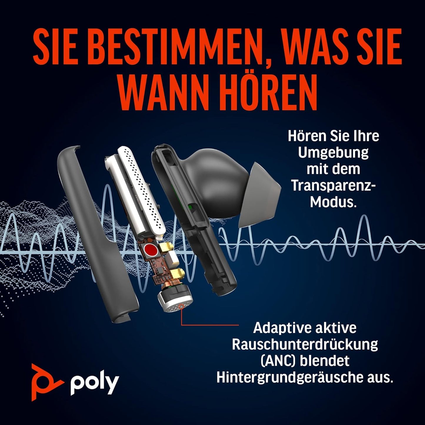 Poly Voyager Free 60+ UC MS Teams USB-A in Schwarz In Ear Kopfhörer 216066-01
