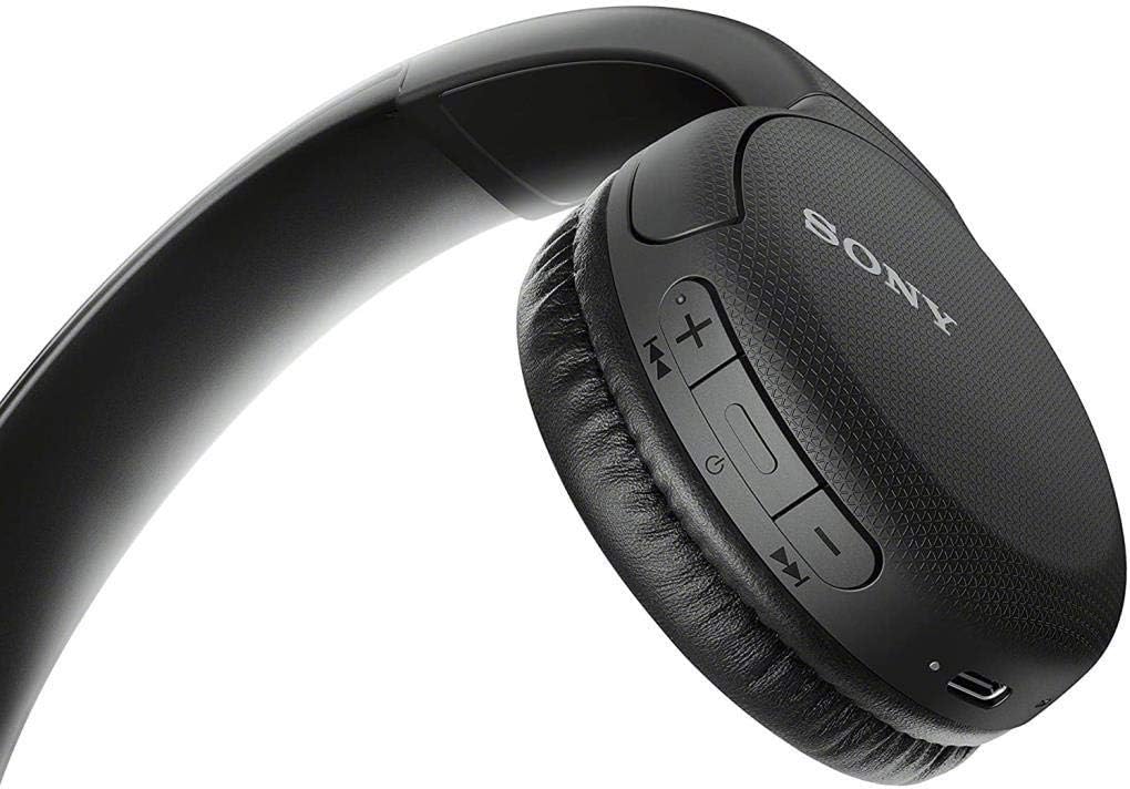 Sony WH-CH510 Kabellose Bluetooth On-Ear Kopfhörer – 35 Std. Akku, Headset-Funktion & USB-C - Schwarz