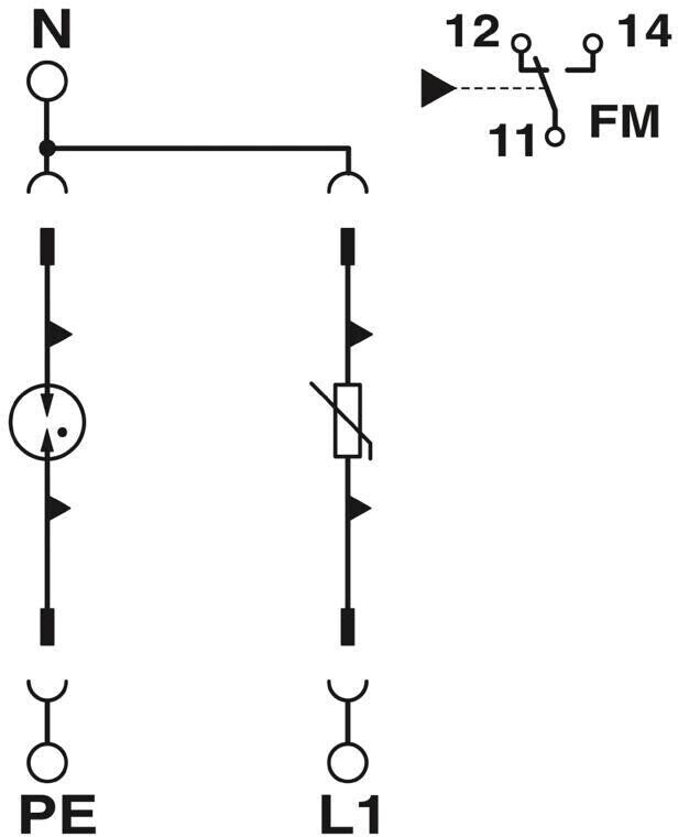 Phoenix Contact Phönix Typ 2-Ableiter 2-kanalig VAL-SEC-T2-1S-350-FM 2905333