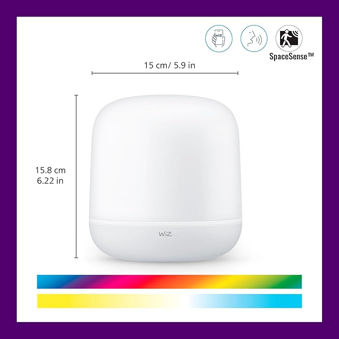 WiZ Tunable White and Color Hero Tischleuchte (620 lm), LED Leuchte 220-240V, 9W, 9290026267A