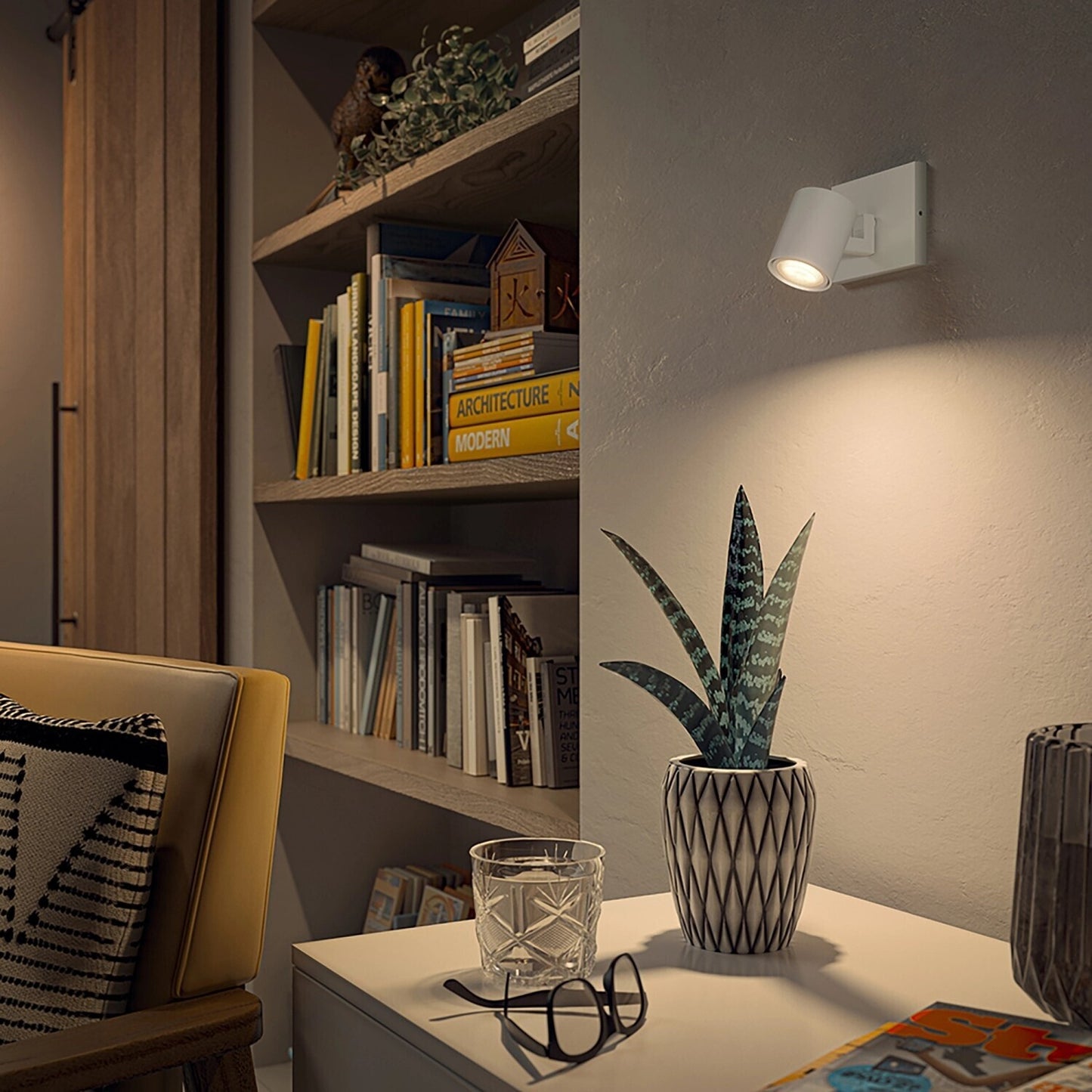 Philips Hue White Ambiance Runner 1er Spot + Dimmschalter weiß, inkl. 1x5W GU10 LED Lampe, dimmbar, alle Weißschattierungen, steuerbar via App, kompatibel mit Amazon Alexa (Echo, Echo Dot)