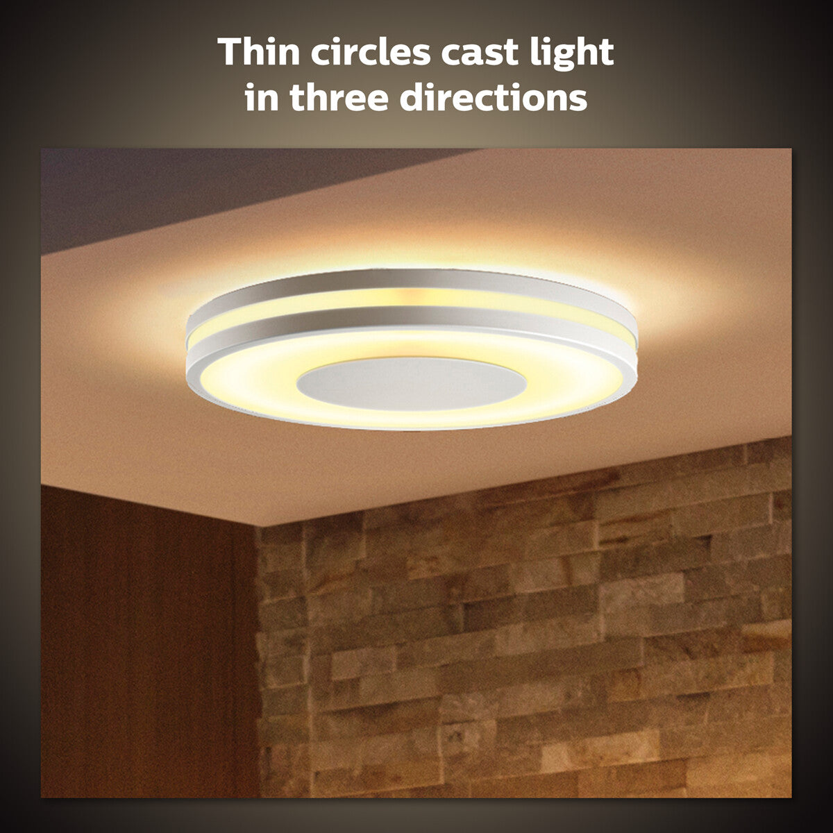 Philips Hue White Ambiance Being Deckenleuchte (2.500 lm) inkl. Dimmschalter, dimmbare Deckenlampe für das Hue Lichtsystem mit allen Weißtönen, smarte Lichtsteuerung über Sprache und App, weiß