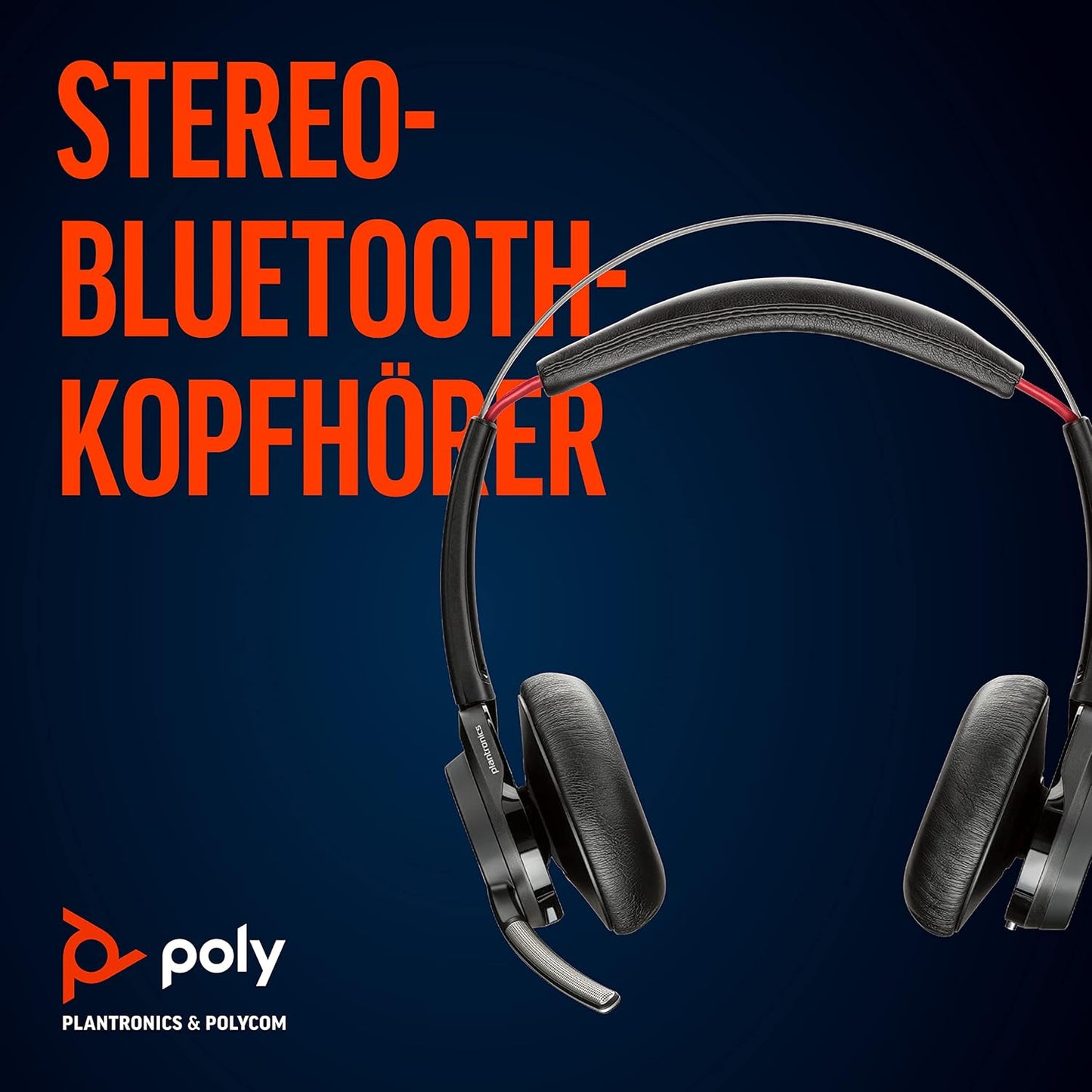 Plantronics Poly Voyager Focus UC B825-M Stereo USB-A Headset MIT Ladestation 202652-102