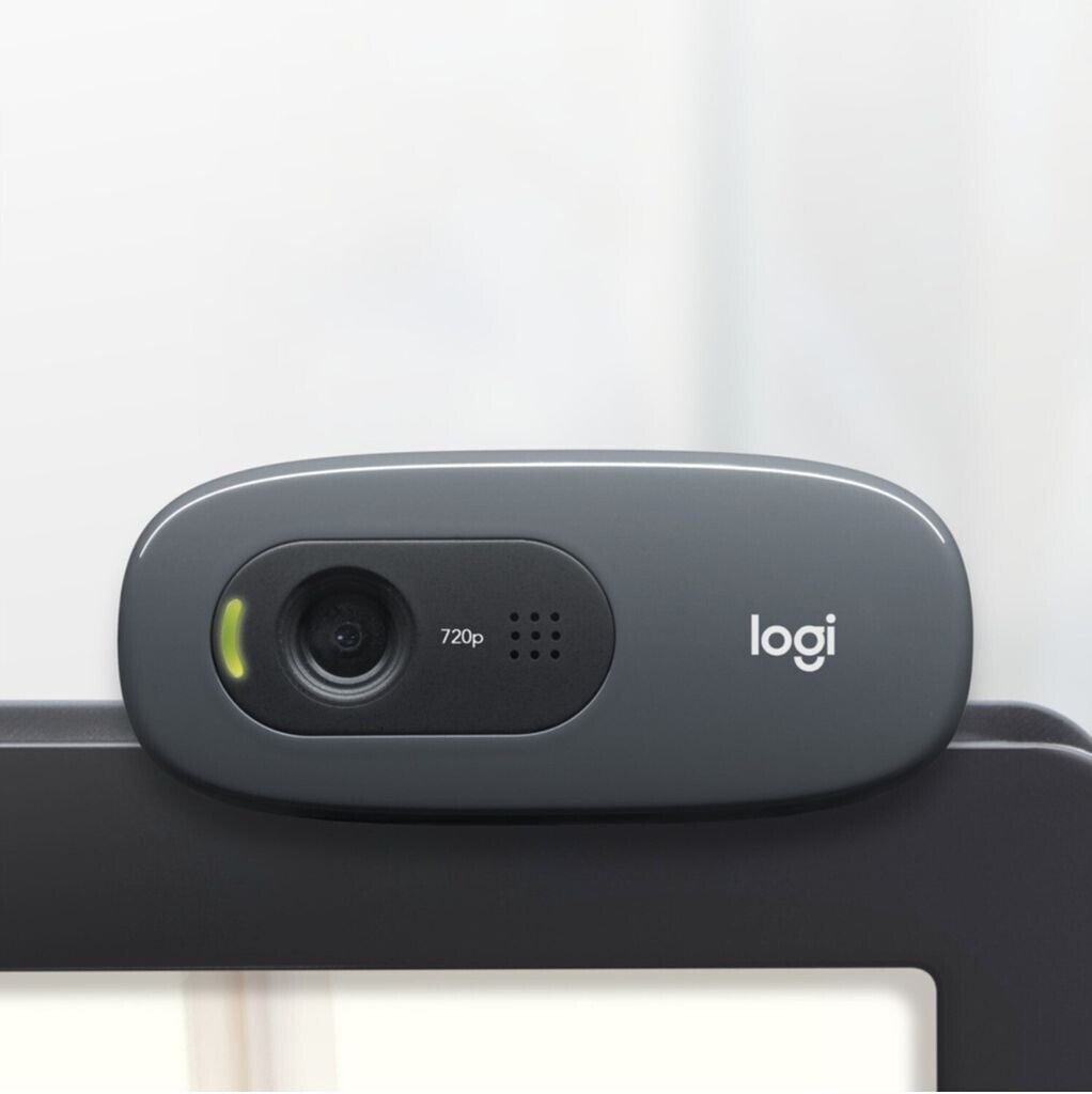 Logitech C270 Webcam, HD 720p, 60° Sichtfeld, Fester Fokus, Belichtungskorrektur, USB-A 960-001063