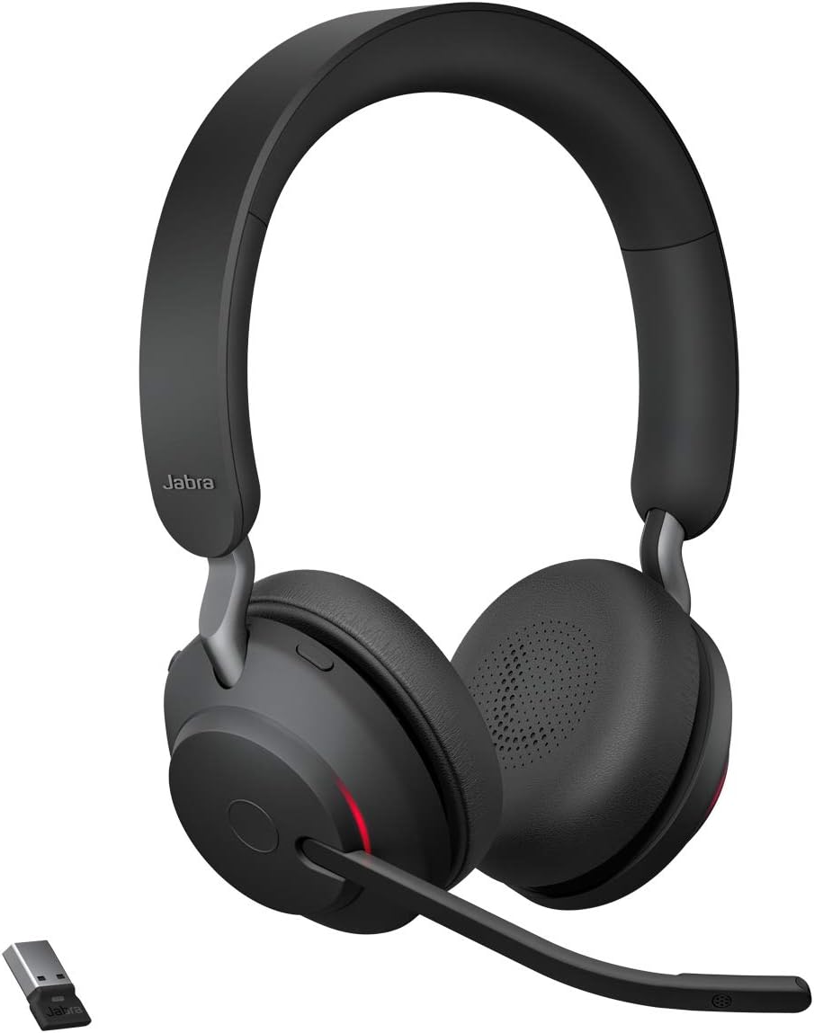 Jabra Evolve2 65 UC Stereo USB-A Headset Link380a Schwarz 26599-989-999