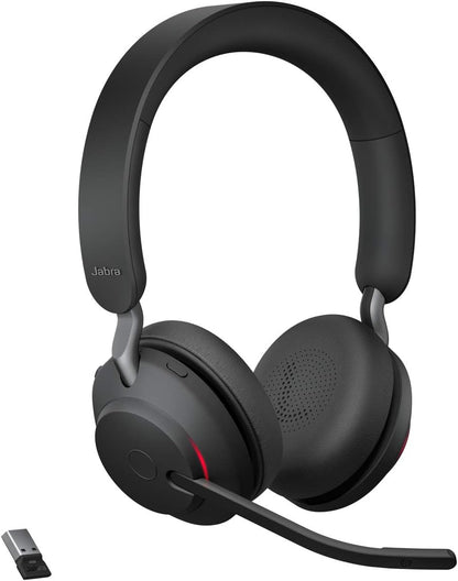 Jabra Evolve2 65 UC Stereo USB-A Headset Link380a Schwarz 26599-989-999