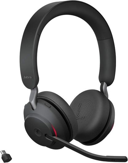 Jabra Evolve2 65 MS Stereo USB-C Headset Link380c Schwarz 26599-999-899