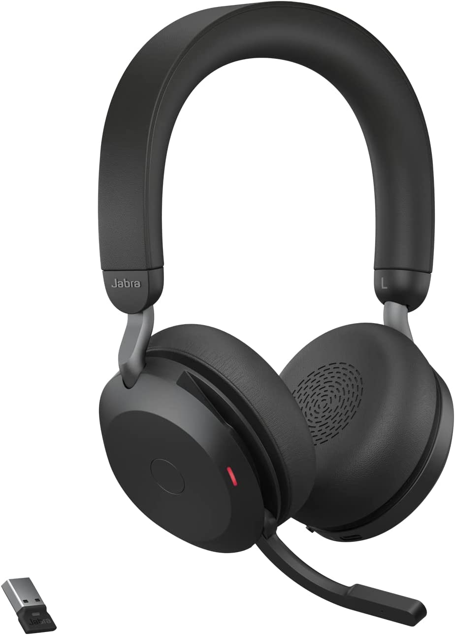 Jabra Evolve2 75 MS Stereo USB-A Headset Link380a Schwarz 27599-999-999