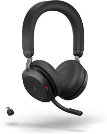 Jabra Evolve2 75 MS Stereo USB-C Headset Link380c Schwarz 27599-999-899
