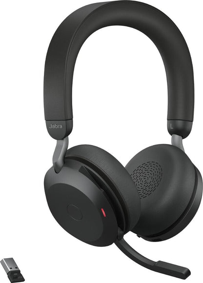 Jabra Evolve2 75 UC Stereo USB-A Headset Link380a Schwarz 27599-989-999