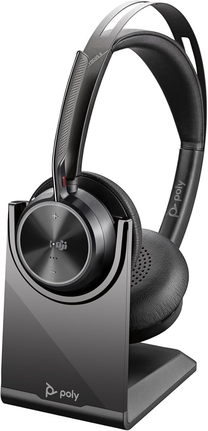 Plantronics Poly Voyager Focus 2 UC B825-M Stereo USB-A Headset MIT Ladestation 77Y87AA