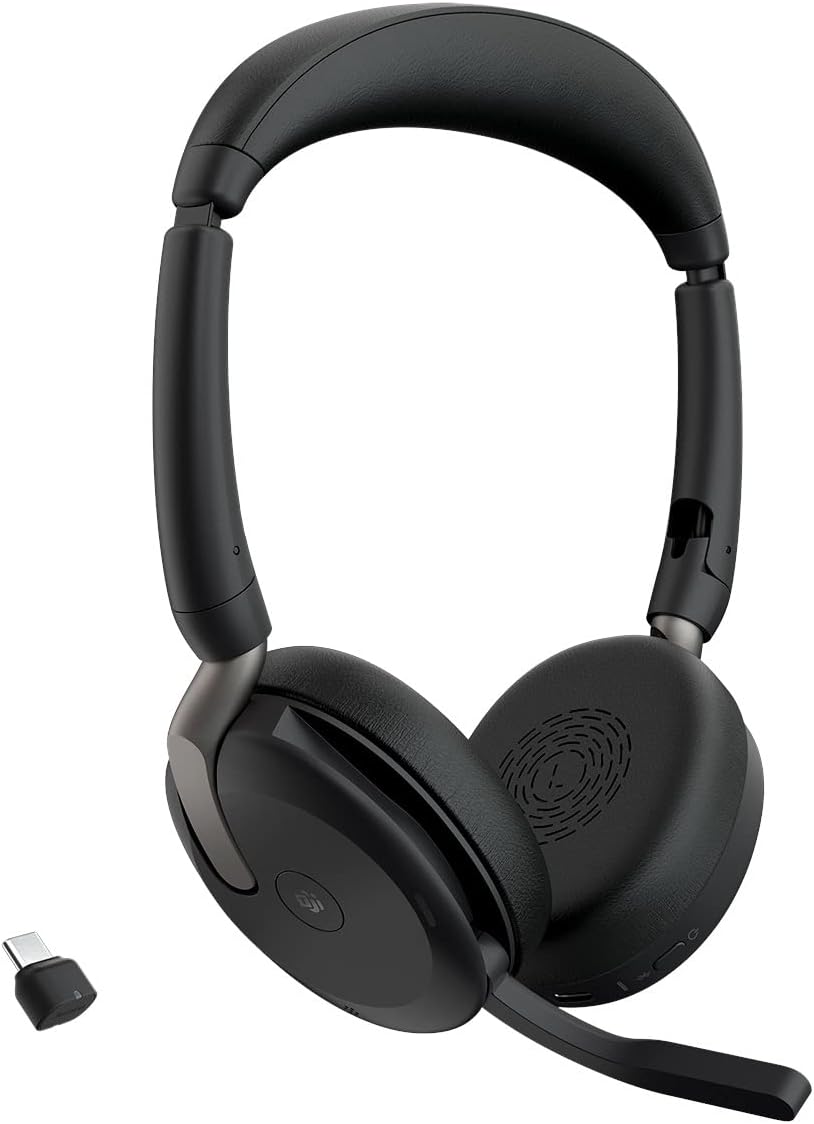 Jabra Evolve2 65 Flex MS USB-C Stereo Headset Link380c Schwarz 26699-999-889