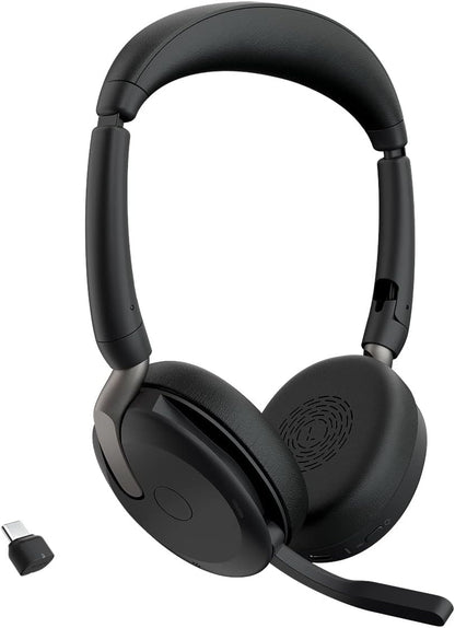 Jabra Evolve2 65 Flex UC USB-C Stereo Headset Link380c Schwarz 26699-989-899