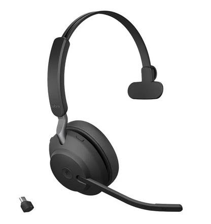 Jabra Evolve2 65 UC Mono USB-C Headset Link380c Schwarz 26599-889-899