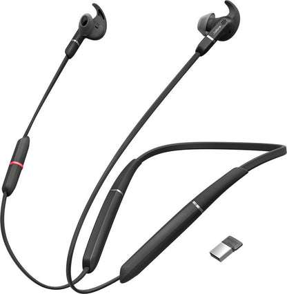 Jabra Evolve 65e MS In-Ear Wireless Headset Link 370 - Neckband 6599-623-109