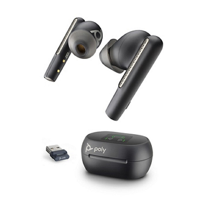 Poly Voyager Free 60+ UC MS Teams USB-A in Schwarz In Ear Kopfhörer 216066-01