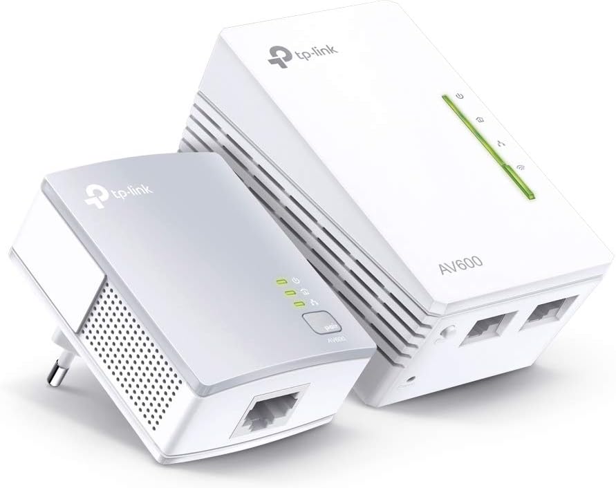 TP-Link WLAN Powerline Adapter Set TL-WPA4220 KIT(600Mbit/s, WLAN 300Mbit/s, Wi-Fi Clone, Fast-Ethernet-LAN, Plug&Play, Kompatibel mit allen HomePlug AV/AV2)