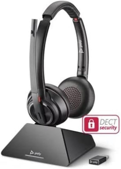 Plantronics- Poly 8220-M UC MS Stereo USB-C D200-M Mit Ladestation 209814-02