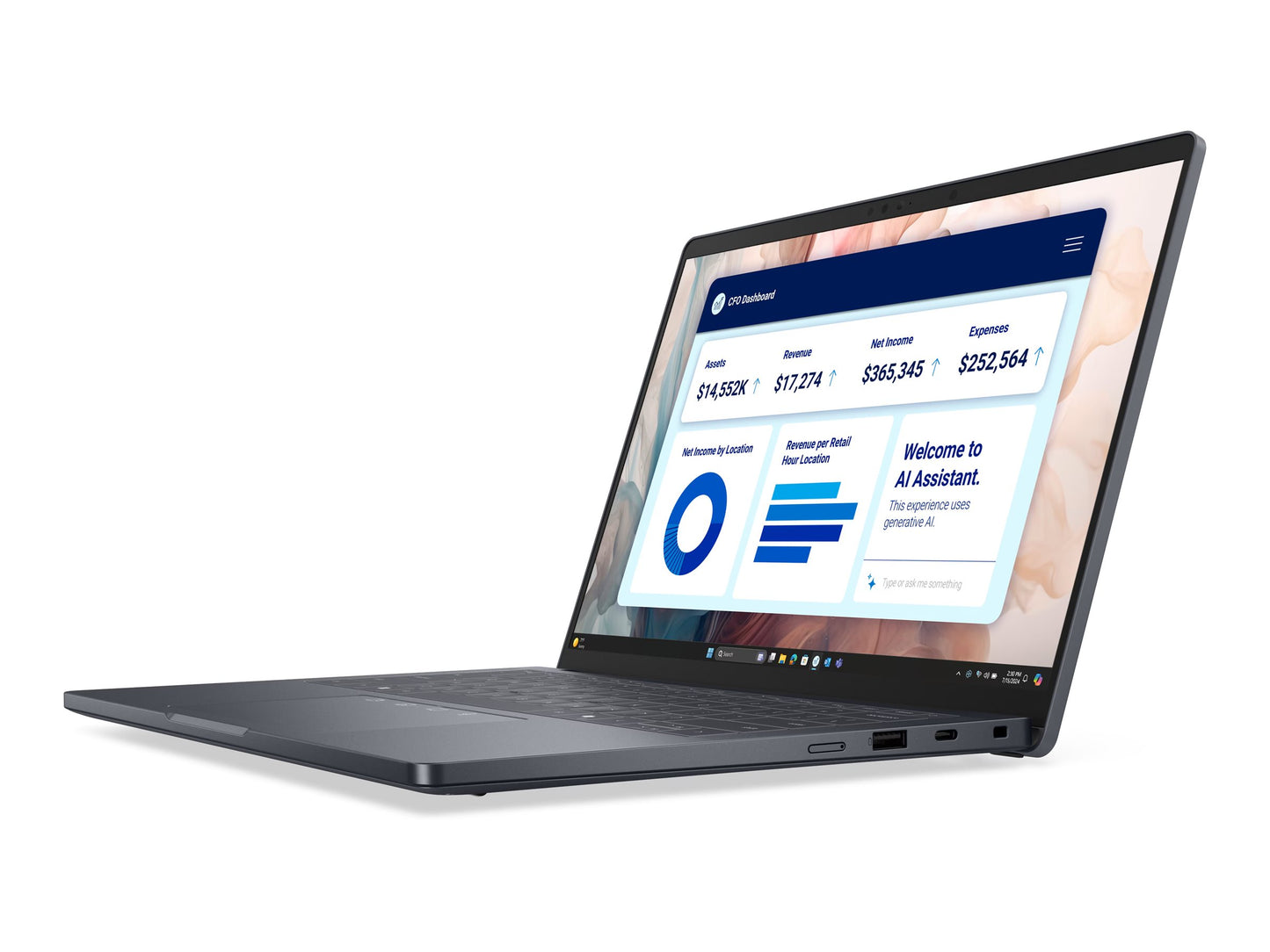 Dell Pro 14 PA14250 14,0" QHD+ Touch  Intel Core Ultra 7 268V 1 TB SSD 32GB DDR5