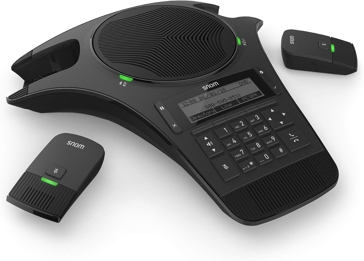 SNOM C520-WiMi Konferenz Telefon mit 2 abnehmbaren Mikrofonen