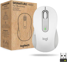Logitech Signature M650 for Business Kabellose Maus, Leise Klicks, Anpassbare Seitentasten, Bluetooth, Kompatibilität mit mehreren Geräten - Grau