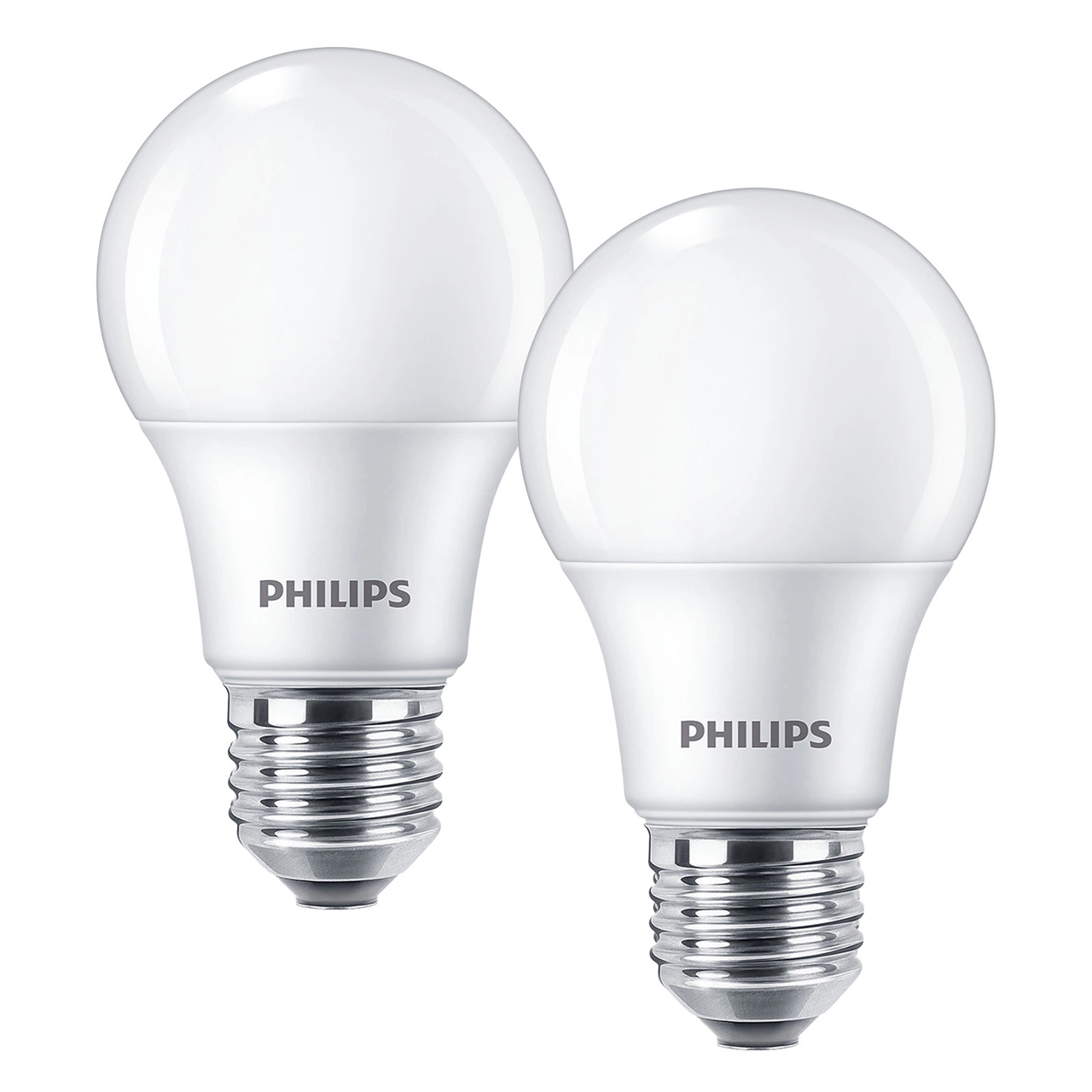 2er Pack Philips LED Classic E27 Lampe | 60W Ersatz (806lm) | 2700K Warmweiß | Matt | 2er-Pack