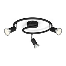 Philips LED Deckenstrahler Limbali – 3-flammiges Rondell in elegantem Schwarz