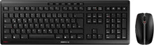 CHERRY STREAM DESKTOP RECHARGE, Kabelloses Tastatur-Maus-Set, Deutsches Layout (QWERTZ), 2,4 GHz Funk, Leiser Tastenanschlag, Wiederaufladbar, Schwarz