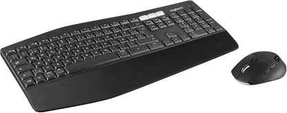 Logitech MK850 Performance Kabelloses Tastatur-Maus-Set, Bluetooth, 2.4 GHz Verbindung via USB-Empfänger, 24 bis 36-Monate Akkuleistung, Handballenauflage, Deutsches QWERTZ-Layout 920-008221, Schwarz