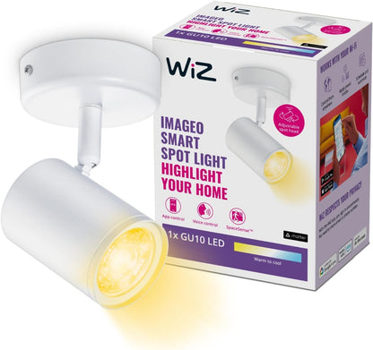 WIZ LED Wand- und Deckenspot Deckenleuchte Wandleuchte Weiß 1x 5W