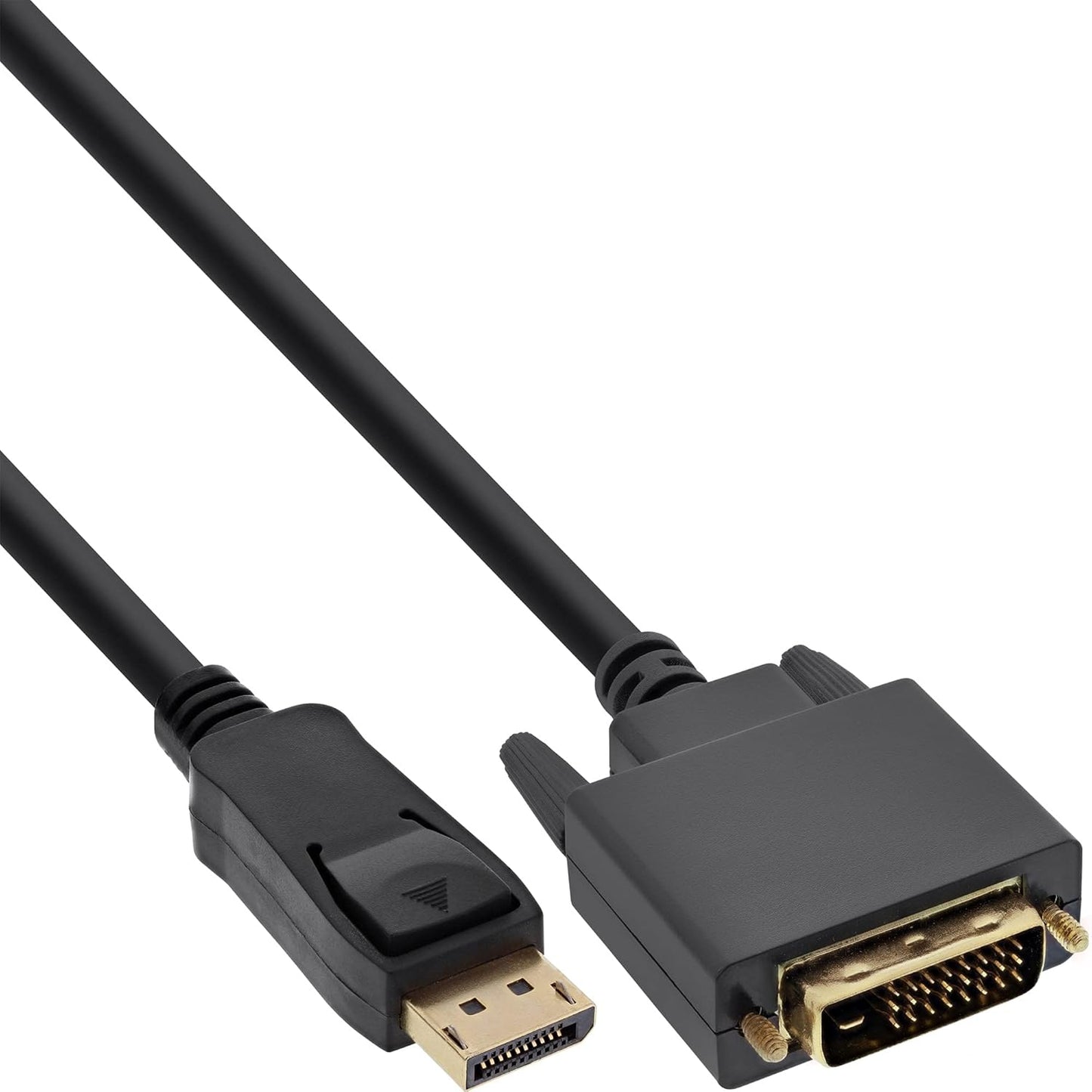 InLine® DisplayPort zu DVI Konverter Kabel, schwarz, 1m Kabel Adapter- / Konverterkabel  17111