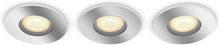 Philips Hue White Ambiance Adore 3er Deckenspots rund, silber 3x250lm inkl. Dimmschalter, Bad-Beleuchtung, dimmbar, steuerbar via App, kompatibel mit Amazon Alexa (Echo, Echo Dot)