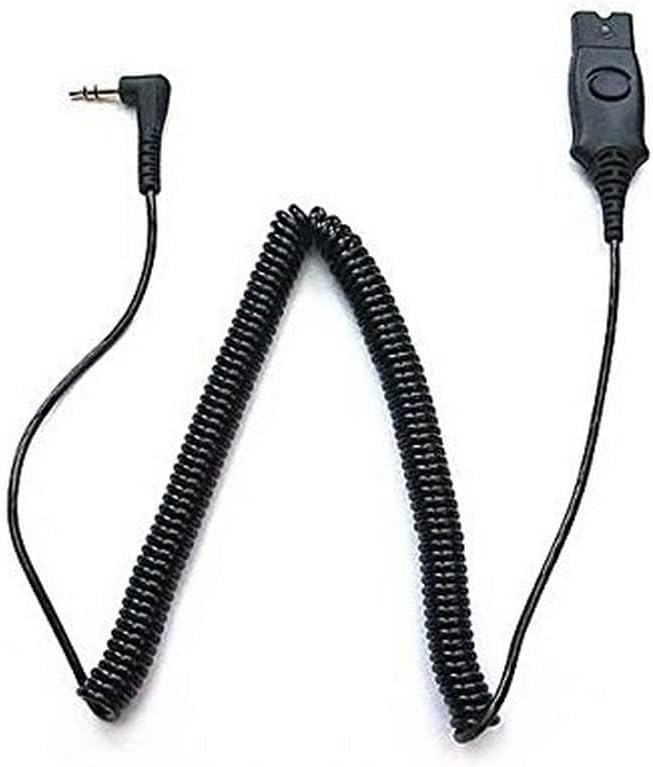 Plantronics Spiral-Anschlusskabel Analog 4-Pin QD auf 3.5mm Klinke 38324-01