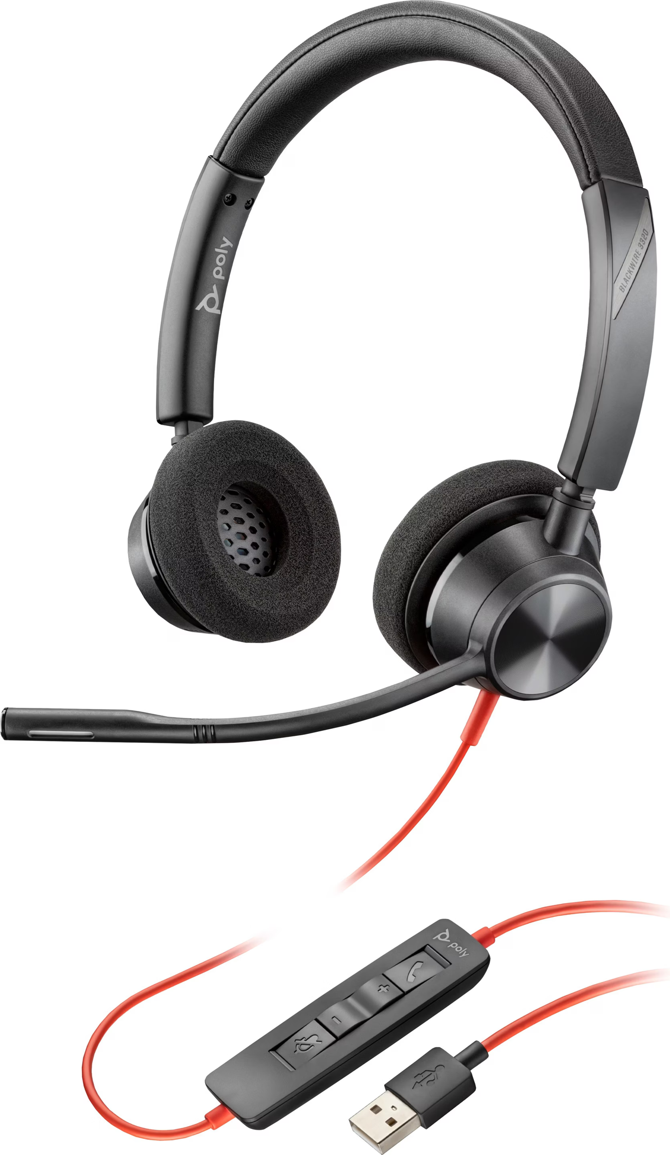 Poly Blackwire 3320 Stereo USB-A Headset 213934-01