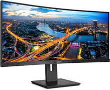 Philips 346B1C - 34 Zoll WQHD Curved USB-C Docking Monitor, höhenverstellbar (3440x1440, 100 Hz, HDMI, DisplayPort, USB-C, RJ45, USB Hub) schwarz