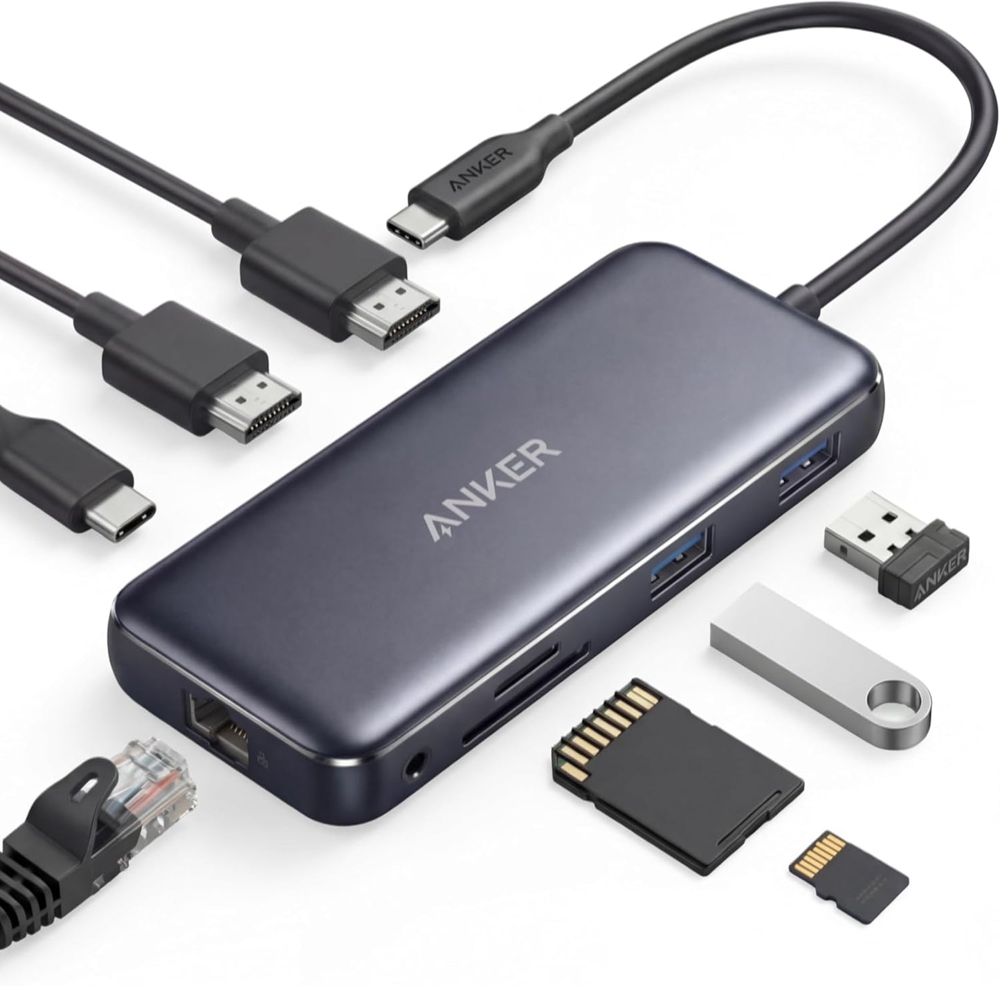 Anker 553 USB-C Hub 8-in-1 USB-C Dock A83800A1