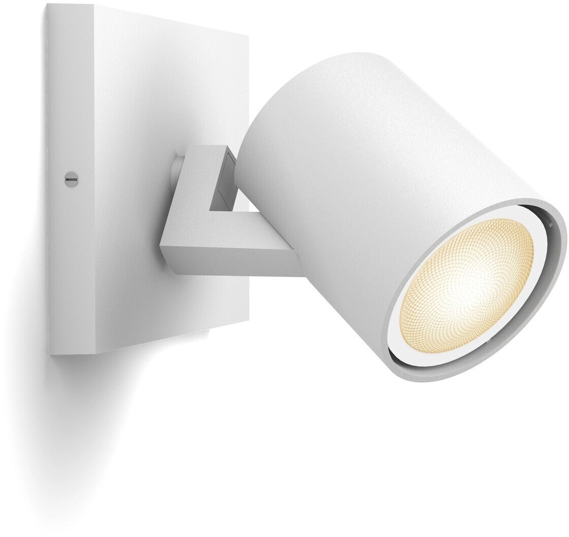 Philips Hue White Ambiance Runner 1er Spot + Dimmschalter weiß, inkl. 1x5W GU10 LED Lampe, dimmbar, alle Weißschattierungen, steuerbar via App, kompatibel mit Amazon Alexa (Echo, Echo Dot)