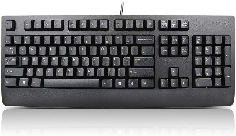 Lenovo Keyboard USB TRDTNL KB BK GER Preferred Pro II, Standard, 00XH702