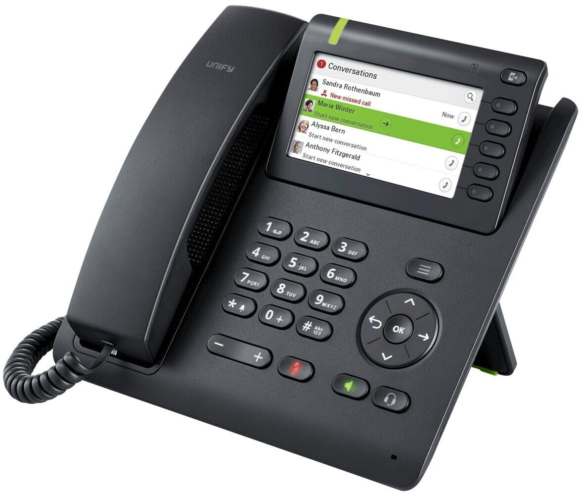 Unify OpenScape Tisch-Telefon schwarz CP600E L30250-F600-C433
