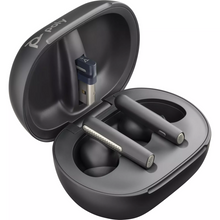 Poly Voyager Free 60+ UC USB-A in Schwarz In Ear Kopfhörer mit Geräuschunterdrückung