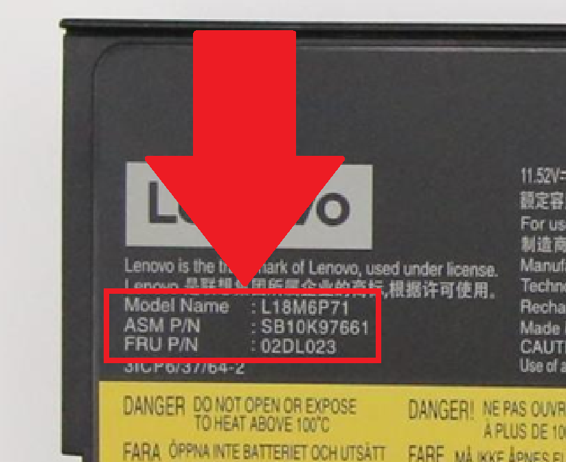Lenovo Original Akku extern 6 Zellen 48Wh T570 P51s T470 A475 T480 T580 P52s A485