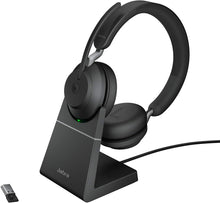Jabra Evolve2 65 MS Stereo USB-A Headset mit Ladestation Link380a Schwarz 26599-999-989